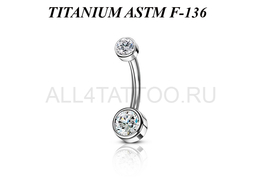 Банан из титана Ti Metal с кристаллами