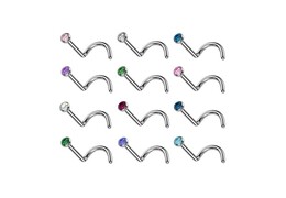 Нострил с фианитом