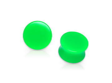 Плаги салатовый акрил