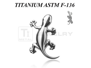 Накрутка из титана Ti Metal ящерица