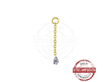 Подвеска Steel and Silver цепочка с каплей