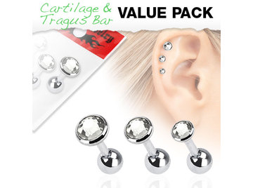 Микроштанги прозрачное трио