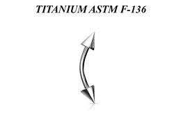 Микробанан из титана с пиками Микробанан из титана с пиками