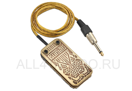 Педаль Burlak Rotary латунная с гравировкой