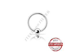 Кольцо Steel and Silver с шариком