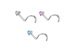 Нострил с кристаллом "сердце"