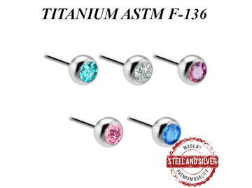 Вставка из титана Steel and Silver с Premium Zirconia