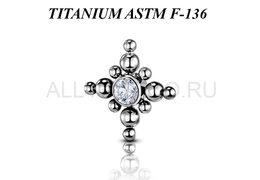 Кластер из титана Ti Metal калиса