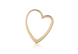 Подвесы золотое сердце, пара