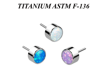 Вставка из титана с опалом