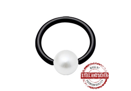 Кольцо Steel and Silver жемчужина Кольцо Steel and Silver жемчужина